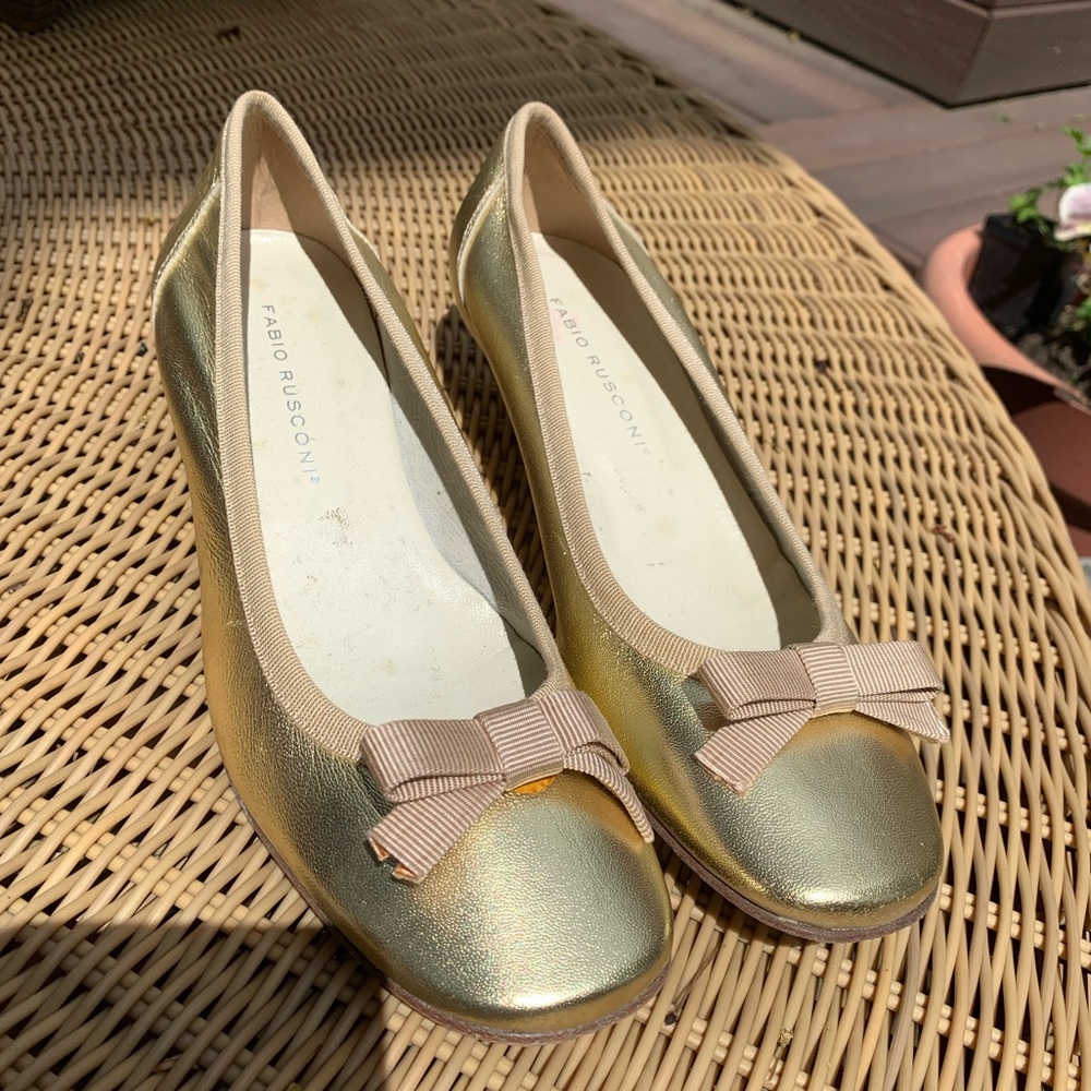 Sandy liang style ballet kitten heels